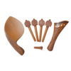 Accessories for Violin in Boxwood with Clef Design
