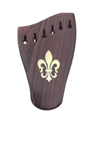 Guitar Tailpiece Small - 4.5 inches w/bracket in Rosewood with design engraved